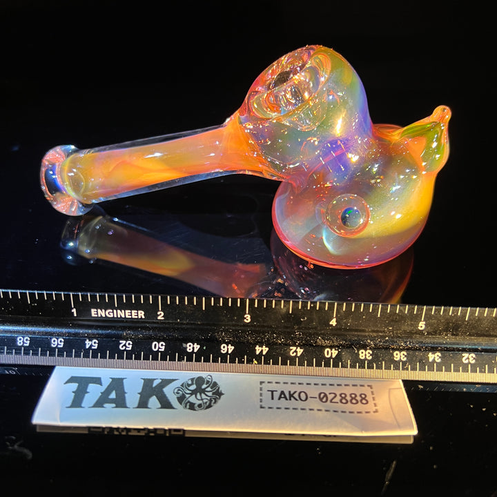 Gold Color Changing Glass Hammer Glass Pipe Tako Glass   