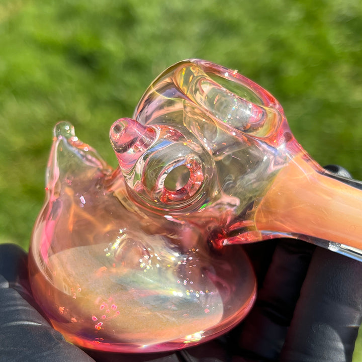 Gold Color Changing Glass Hammer Glass Pipe Tako Glass   