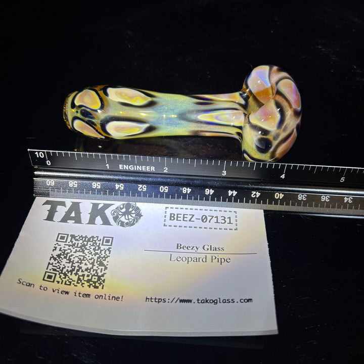 Leopard Pipe Glass Pipe Beezy Glass   