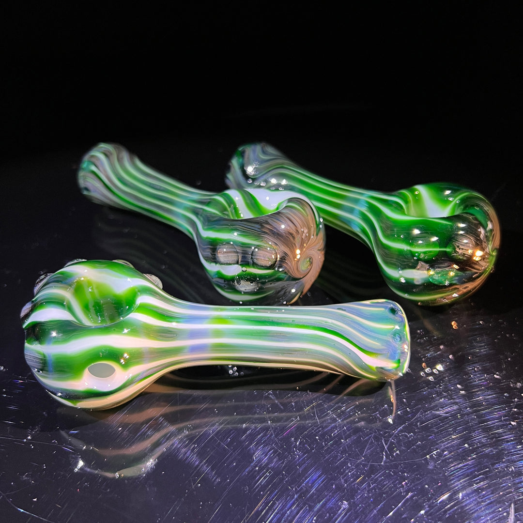 Experimental Green UV Pipe Glass Pipe Taggart Glass   