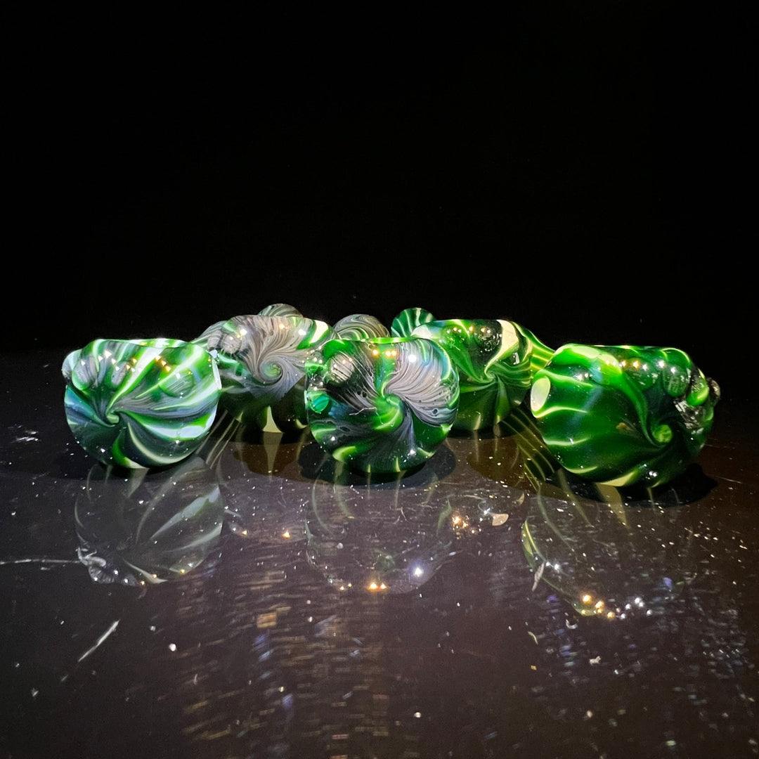 Experimental Green UV Pipe Glass Pipe Taggart Glass   