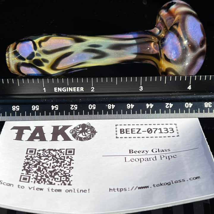 Leopard Pipe Glass Pipe Beezy Glass   