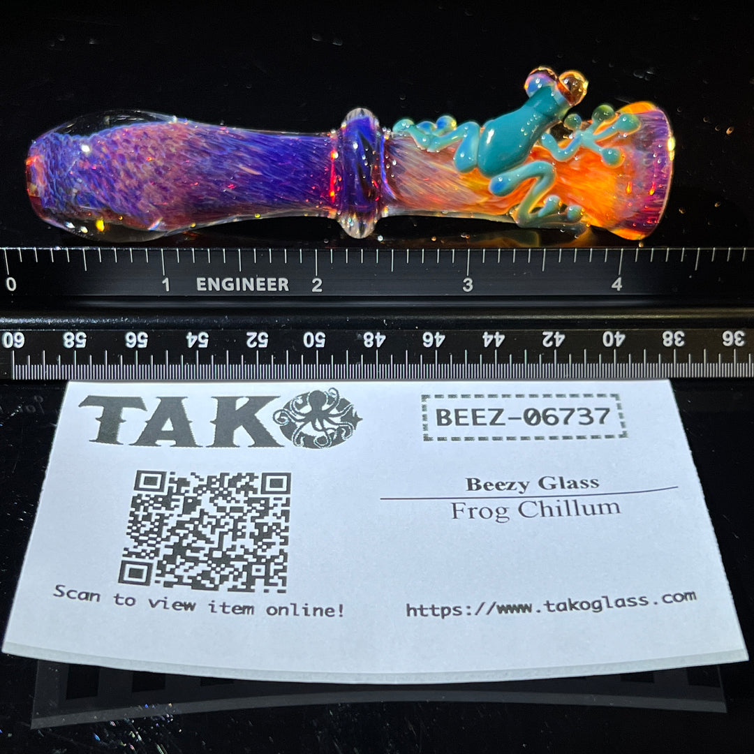 Frog Chillum Glass Pipe Beezy Glass   