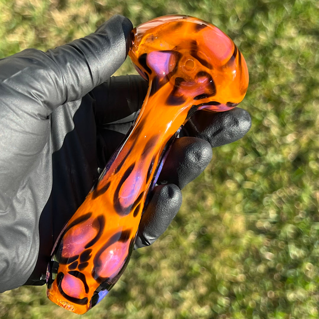 Leopard Pipe Glass Pipe Beezy Glass   