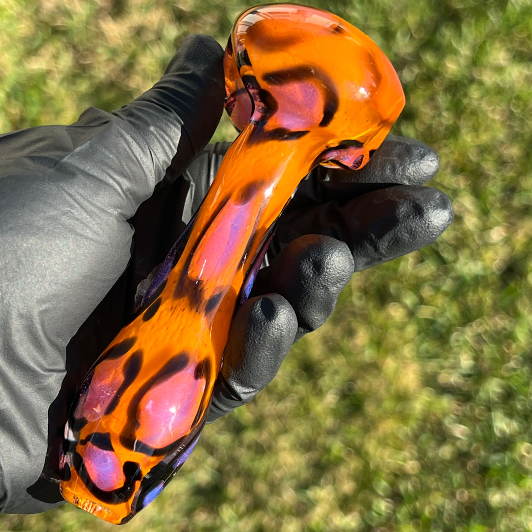 Leopard Pipe Glass Pipe Beezy Glass   