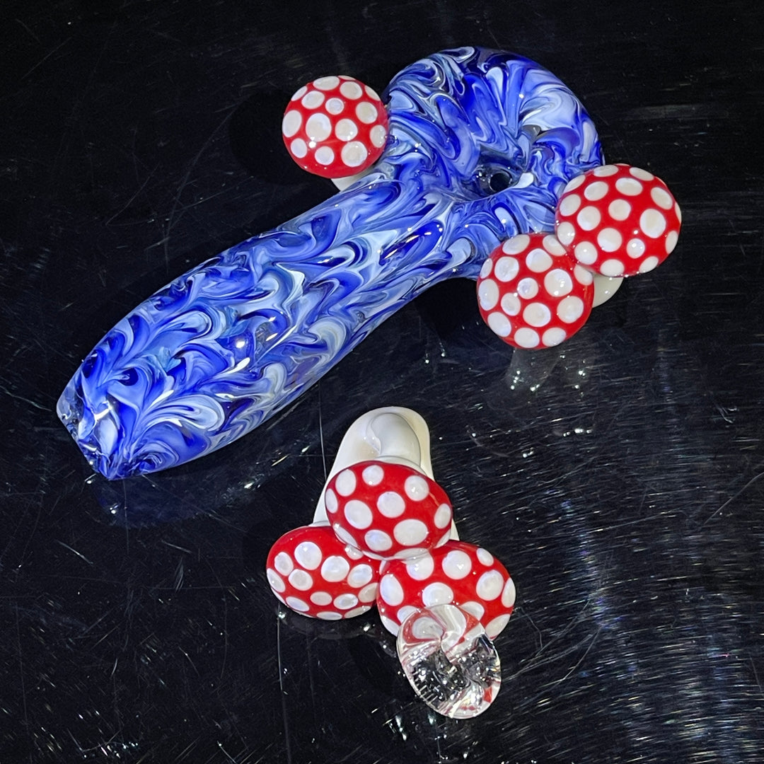 Mushroom Glass Pipe Combo Glass Pipe GXG Studio   