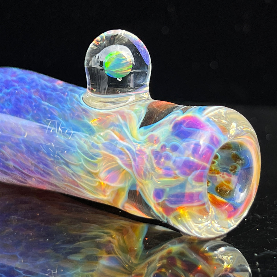 Purple Ghost Opal Chillum Glass Pipe Tako Glass   