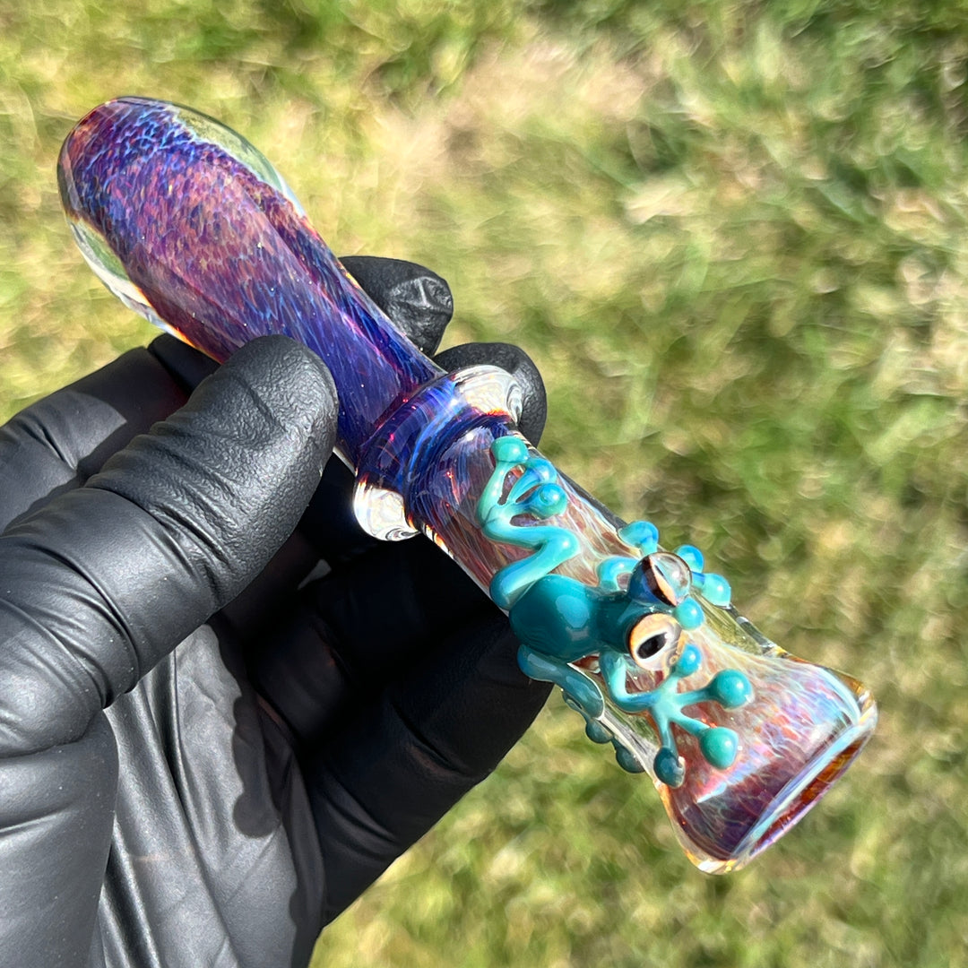 Frog Chillum Glass Pipe Beezy Glass   