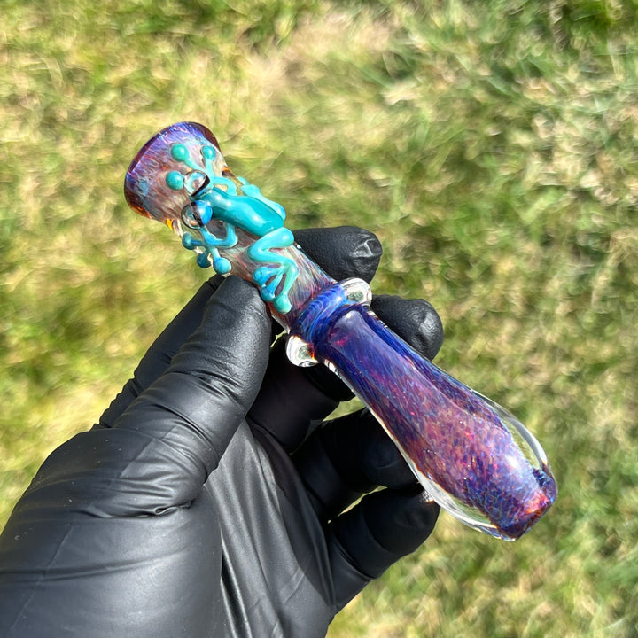 Frog Chillum Glass Pipe Beezy Glass   