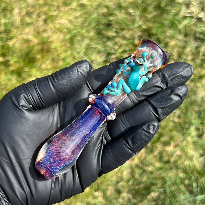 Frog Chillum Glass Pipe Beezy Glass   