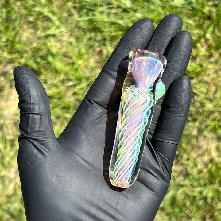 Thick Fume Chillum Glass Pipe Chuck Glass   