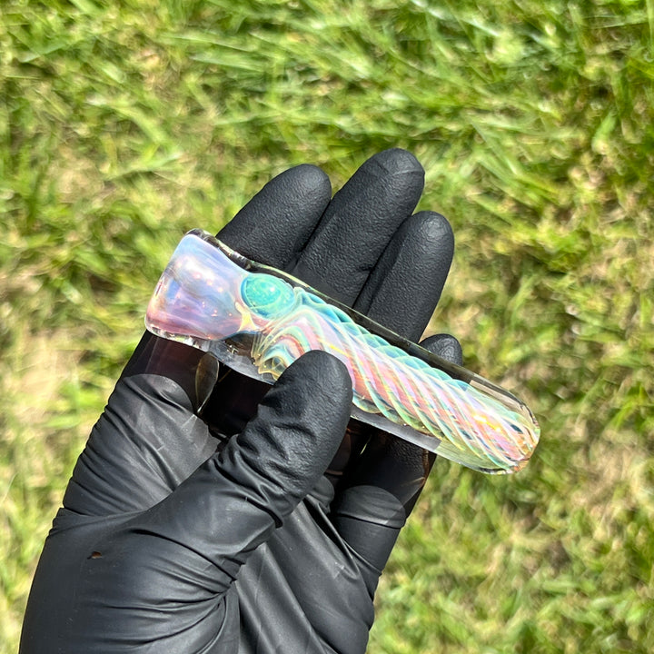 Thick Fume Chillum Glass Pipe Chuck Glass   