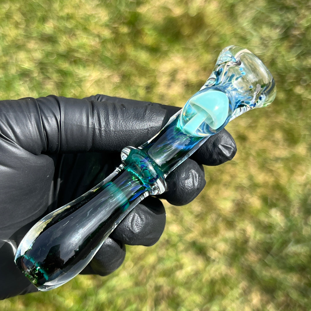 Mushroom Chillum Glass Pipe Beezy Glass   