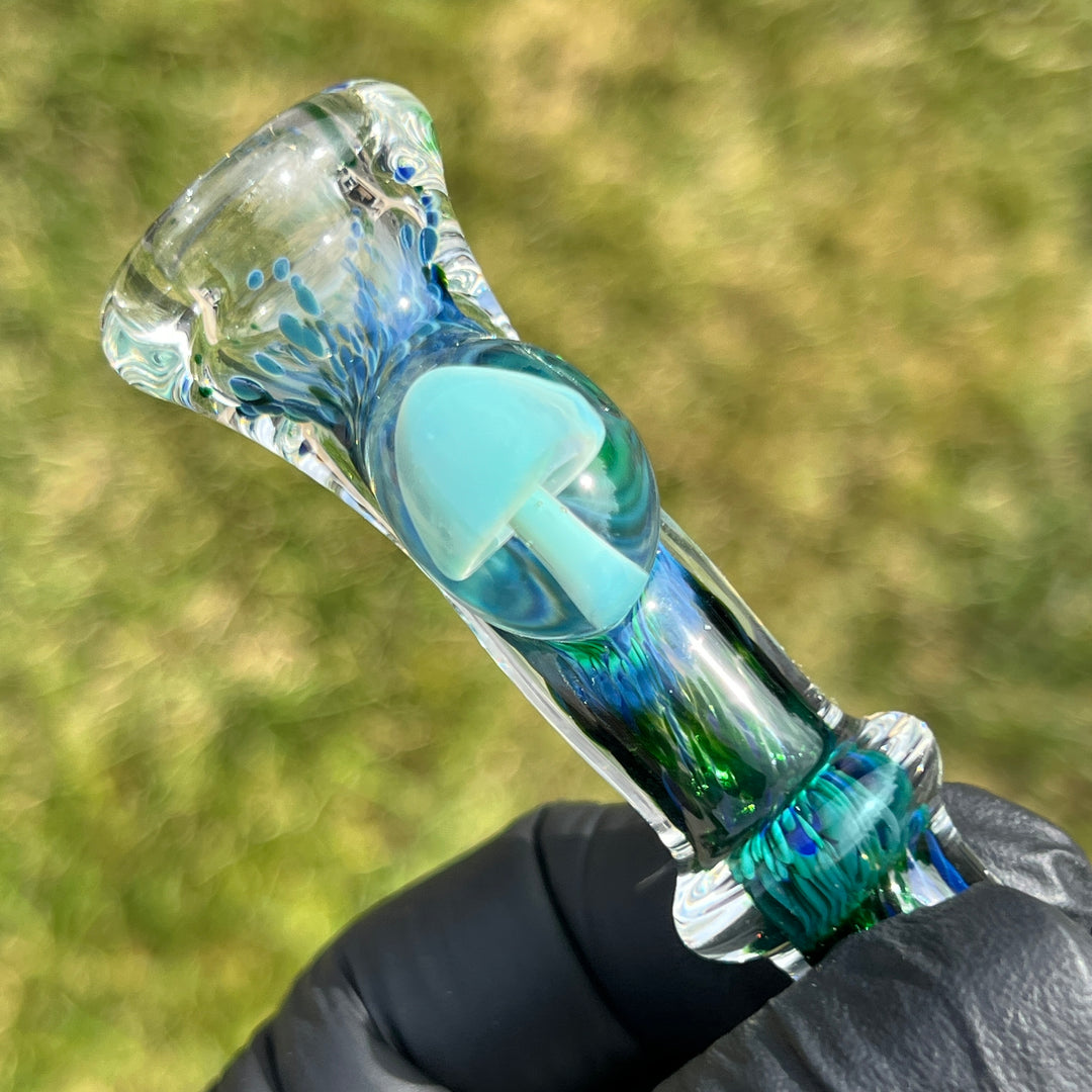 Mushroom Chillum Glass Pipe Beezy Glass   