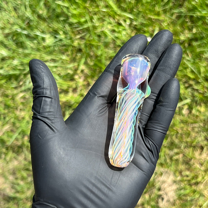 Thick Fume Chillum Glass Pipe Chuck Glass   