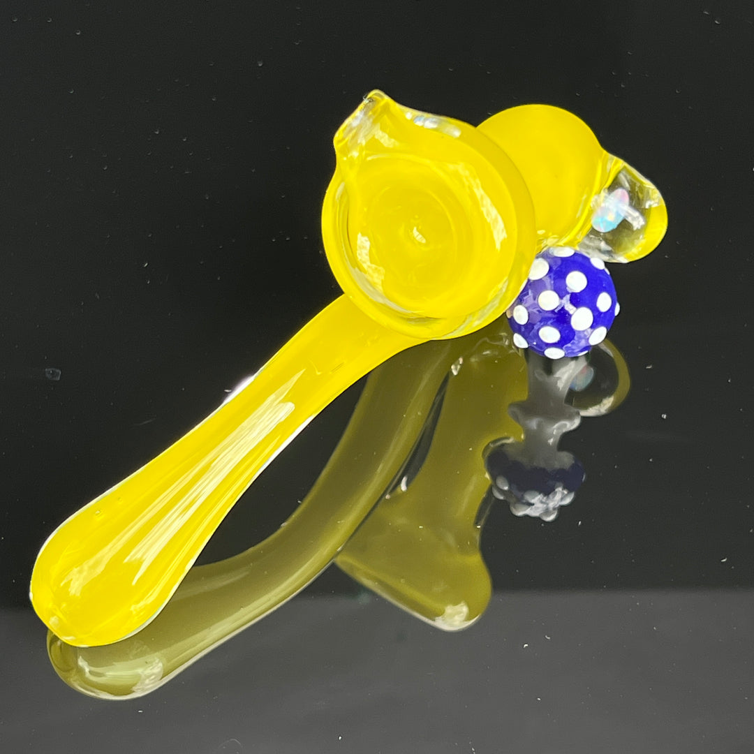 Lemon Opal Mushroom Sherlock Glass Pipe Beezy Glass