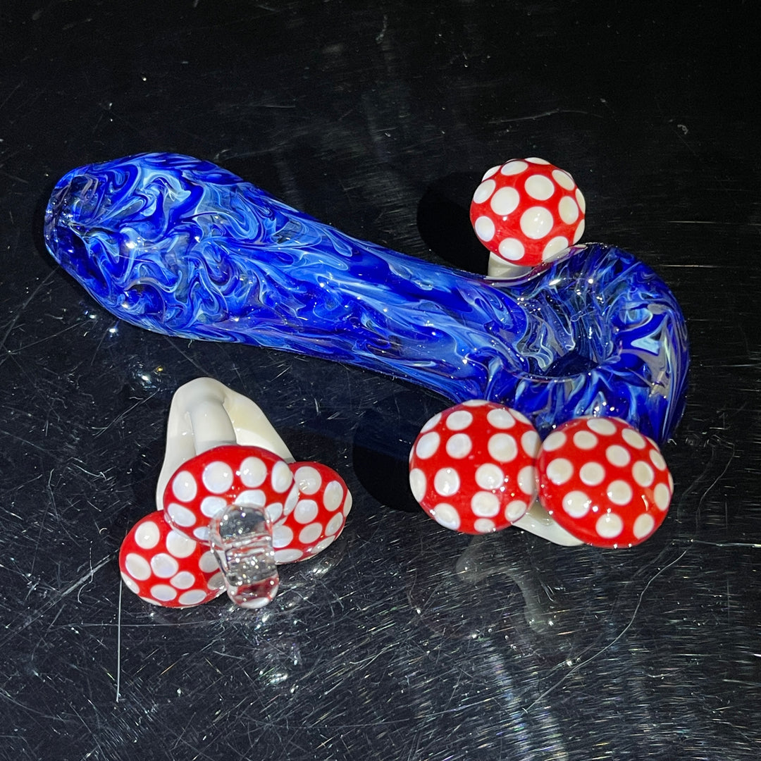 Mushroom Glass Pipe Combo Glass Pipe GXG Studio   