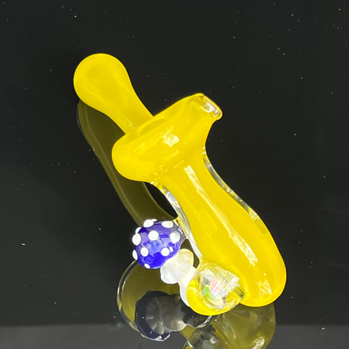 Lemon Opal Mushroom Sherlock Glass Pipe Beezy Glass