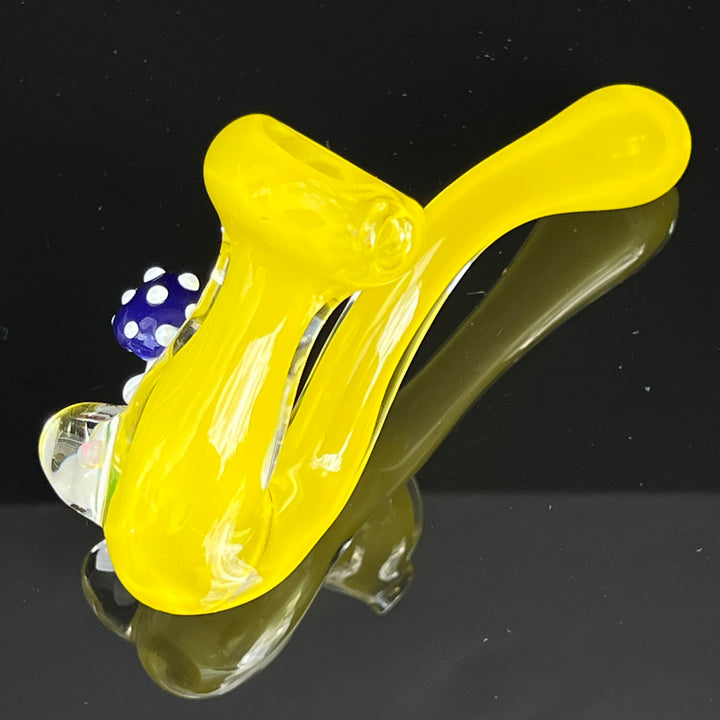 Lemon Opal Mushroom Sherlock Glass Pipe Beezy Glass