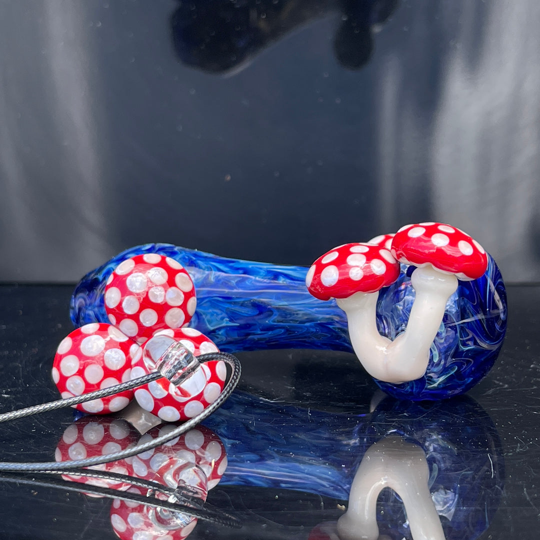 Mushroom Glass Pipe Combo Glass Pipe GXG Studio   