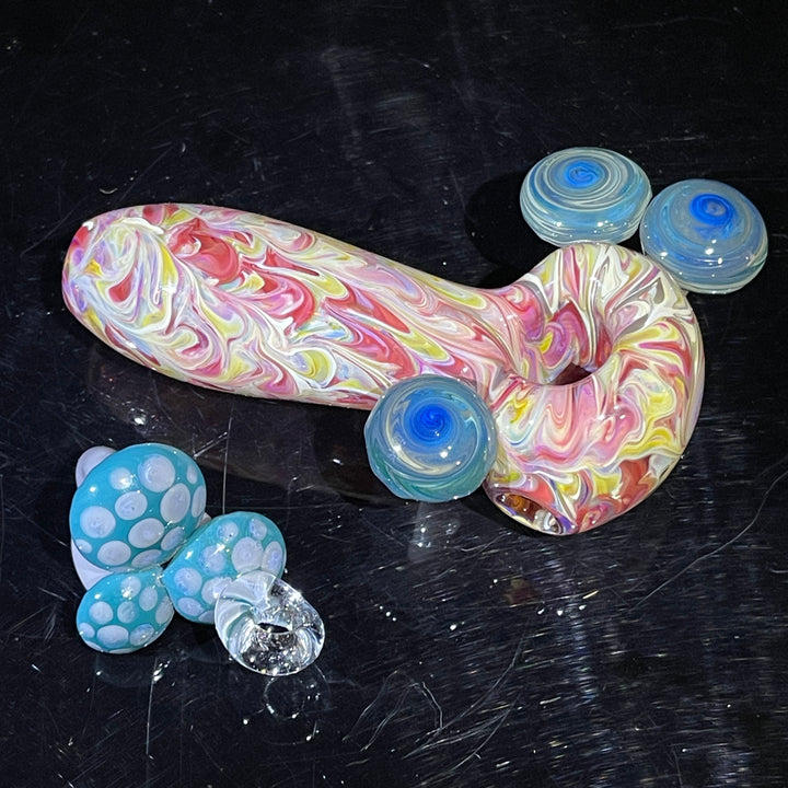 Mushroom Glass Pipe Combo Glass Pipe GXG Studio   