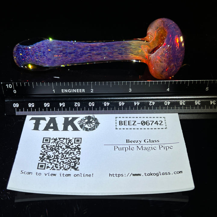 Purple Magic Pipe Glass Pipe Beezy Glass   