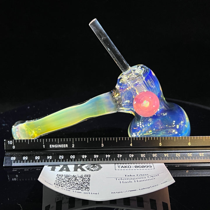 Telemagenta Opal Hash Hammer Glass Pipe Tako Glass   