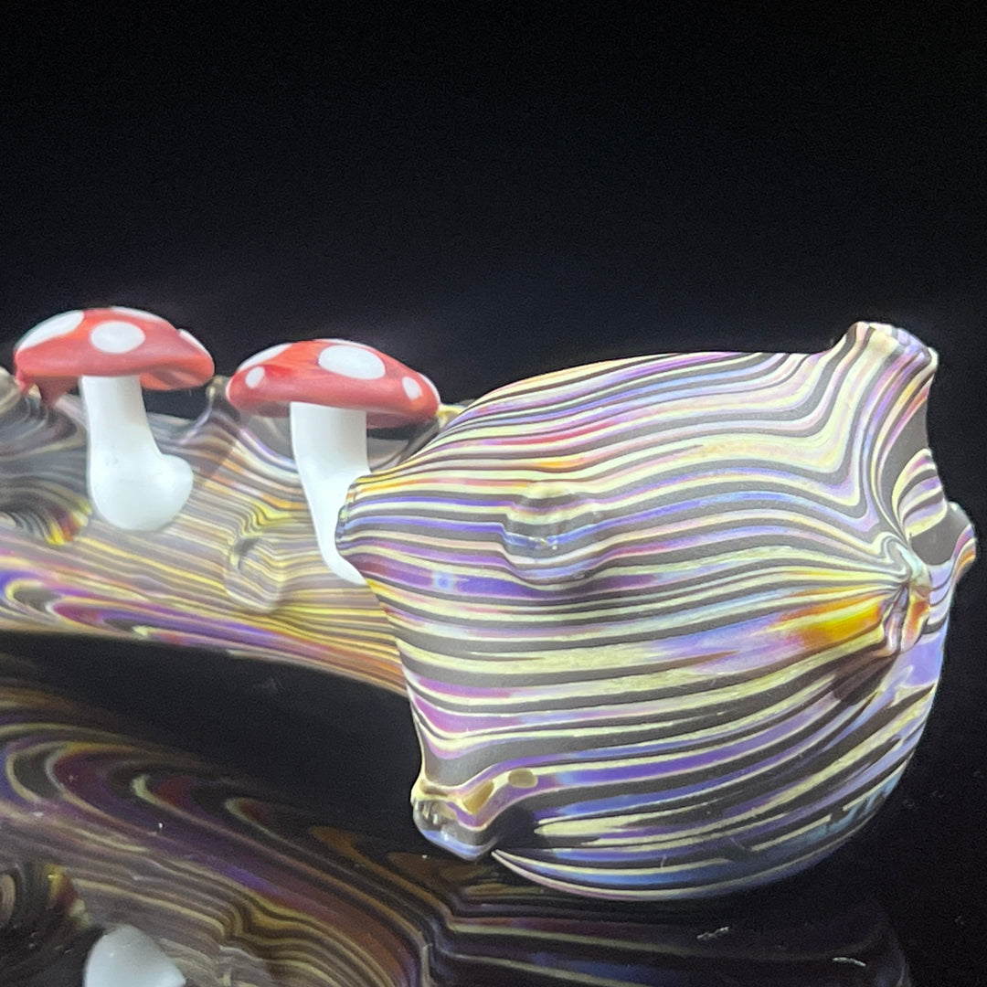 Woodgrain Shroom Branch Spoon Glass Pipe Wazoo Glass