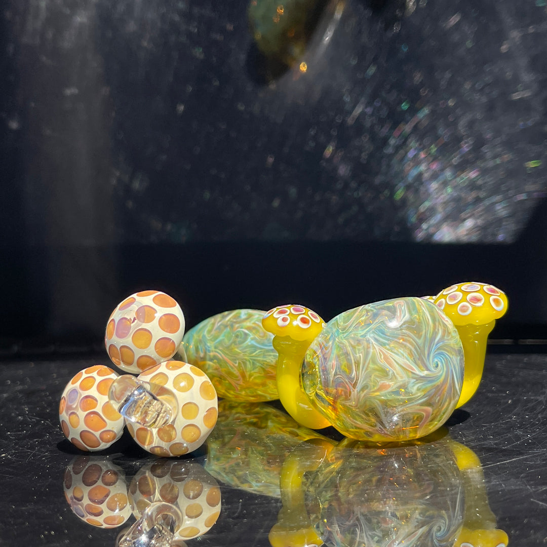 Mushroom Glass Pipe Combo Glass Pipe GXG Studio   