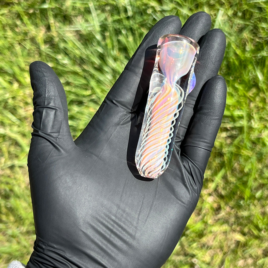 Thick Fume Chillum Glass Pipe Chuck Glass   