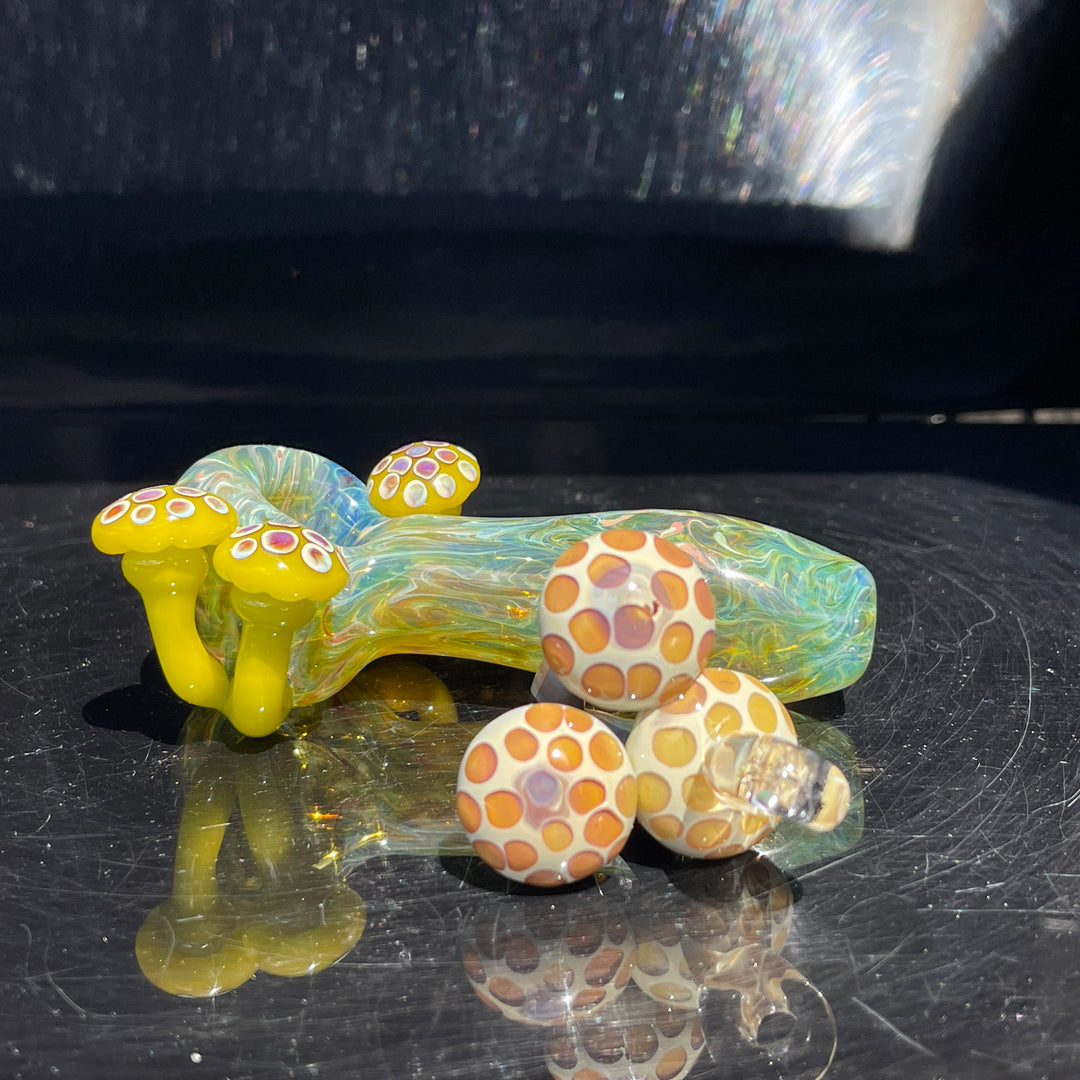 Mushroom Glass Pipe Combo Glass Pipe GXG Studio   