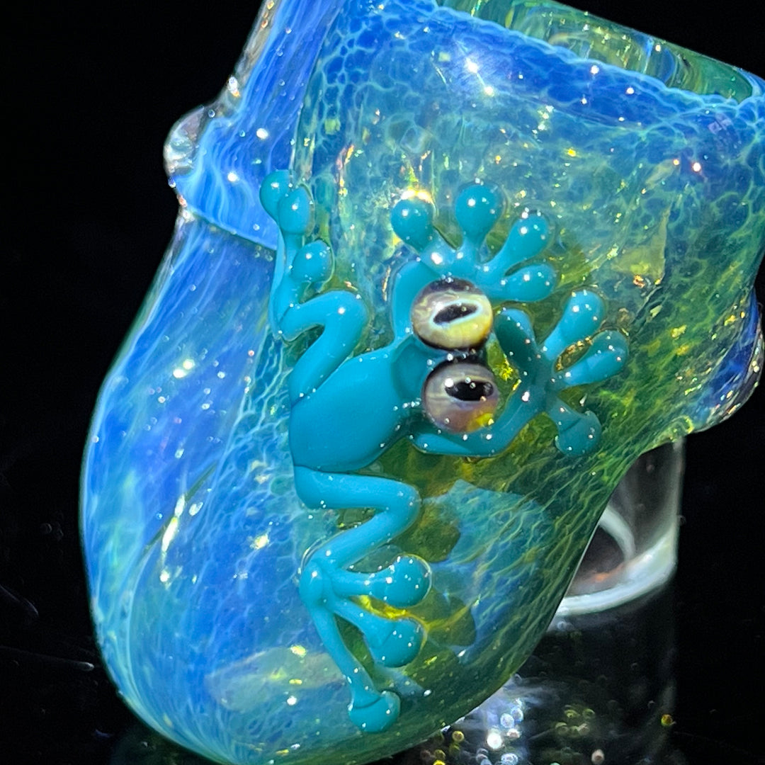 Color Changing Green Frog Sherlock Glass Pipe Beezy Glass   