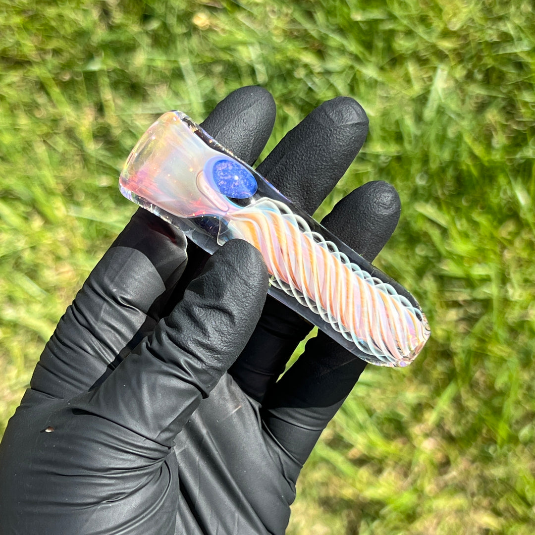 Thick Fume Chillum Glass Pipe Chuck Glass   