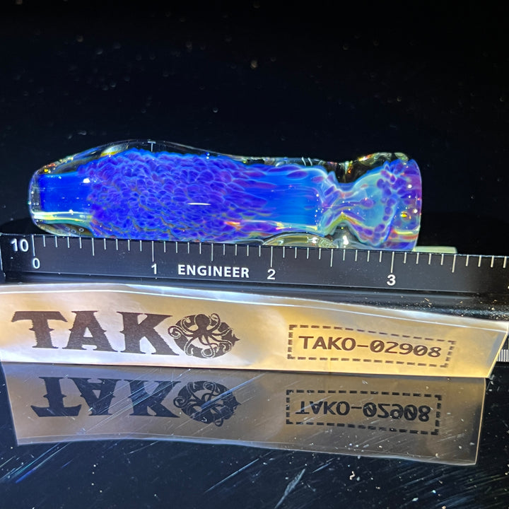 Purple Nebula Chillum Glass Pipe Tako Glass   