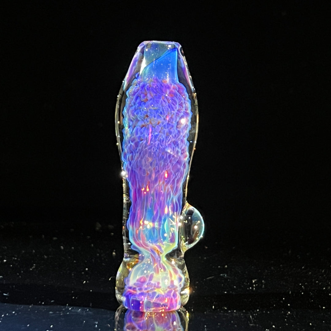 Purple Nebula Chillum Glass Pipe Tako Glass   