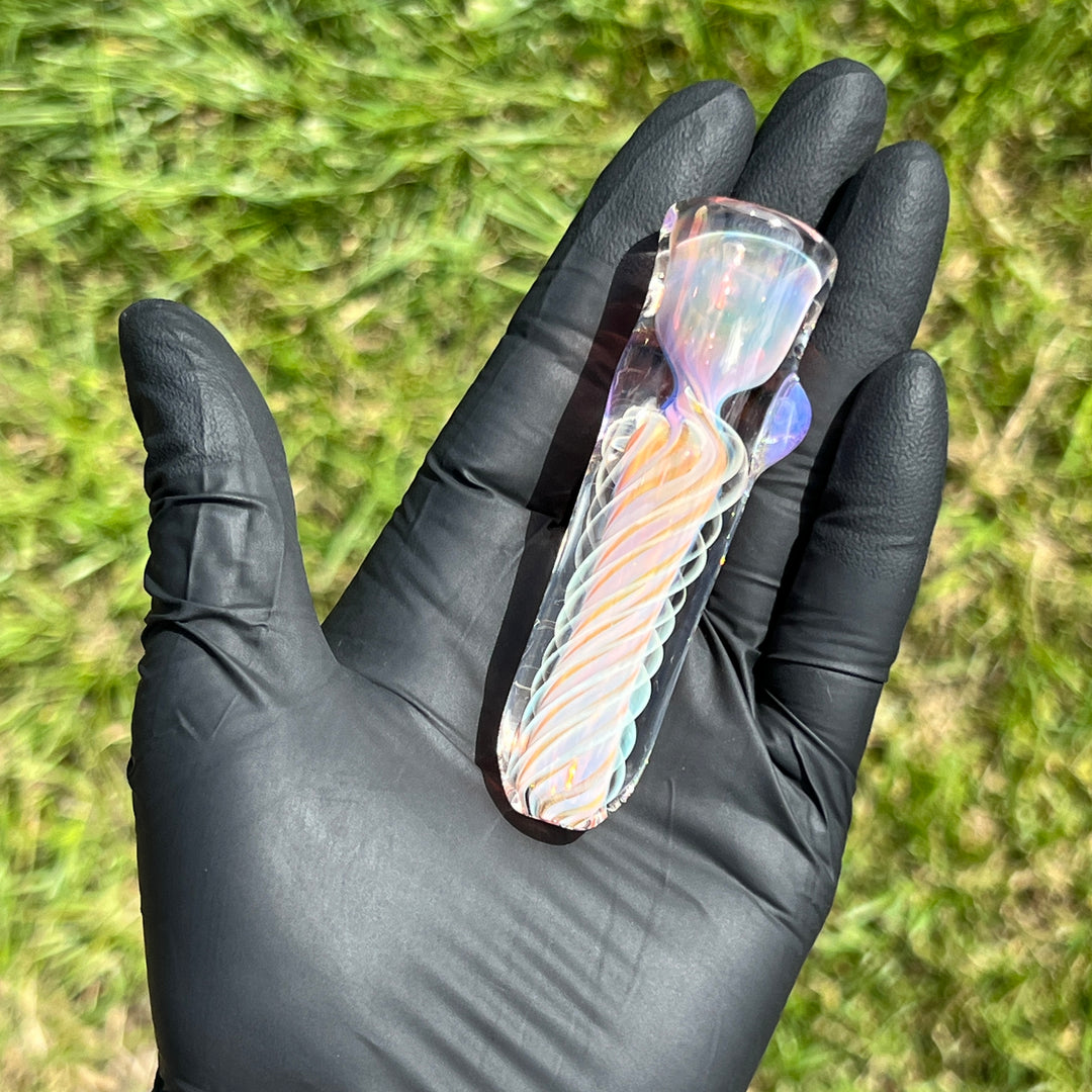 Thick Fume Chillum Glass Pipe Chuck Glass   