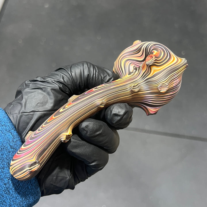 The Hunter Woodgrain Spoon Glass Pipe Wazoo Glass