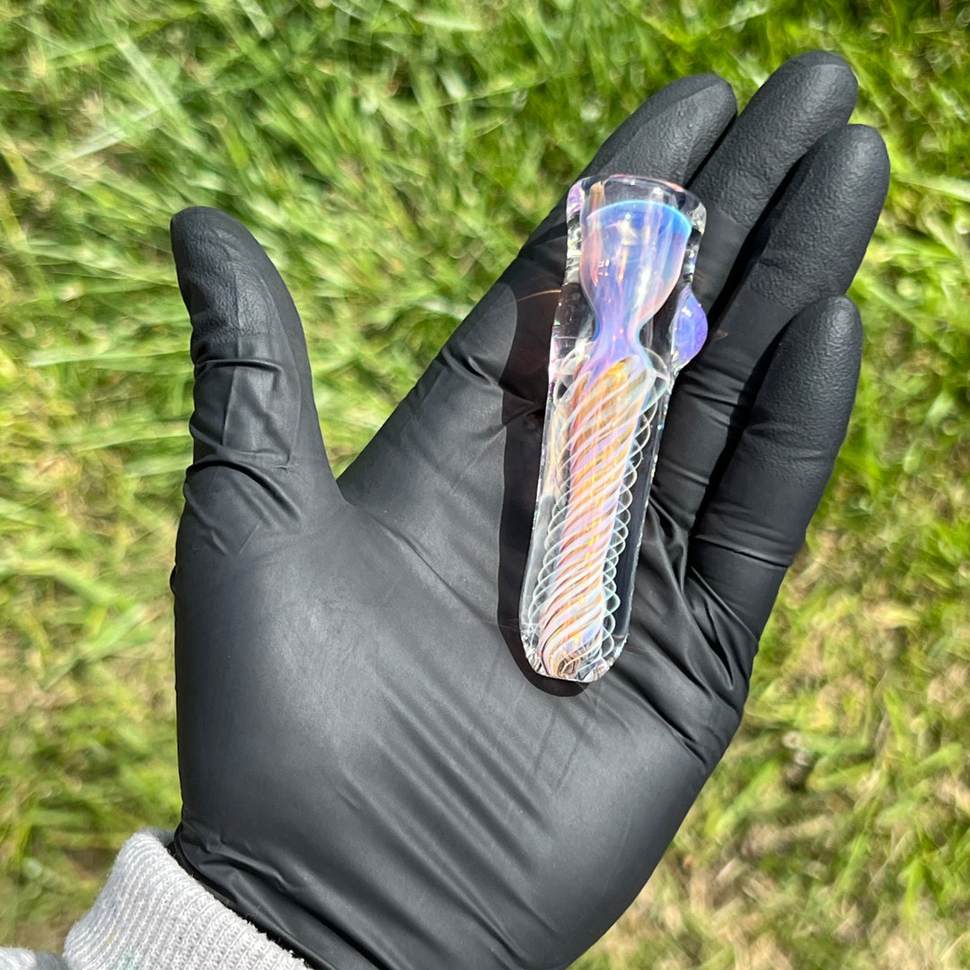 Thick Fume Chillum Glass Pipe Chuck Glass   