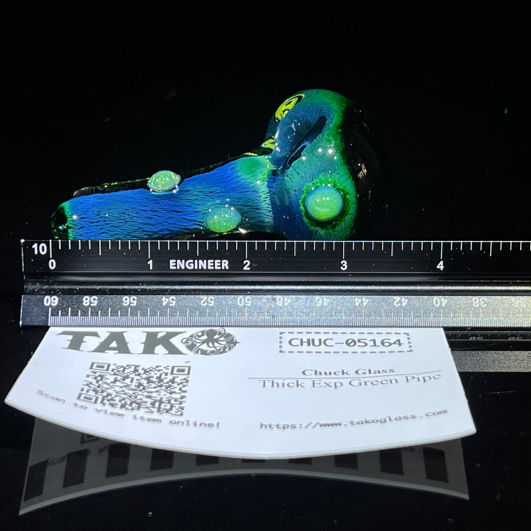 Thick Exp Green Pipe Glass Pipe Chuck Glass   