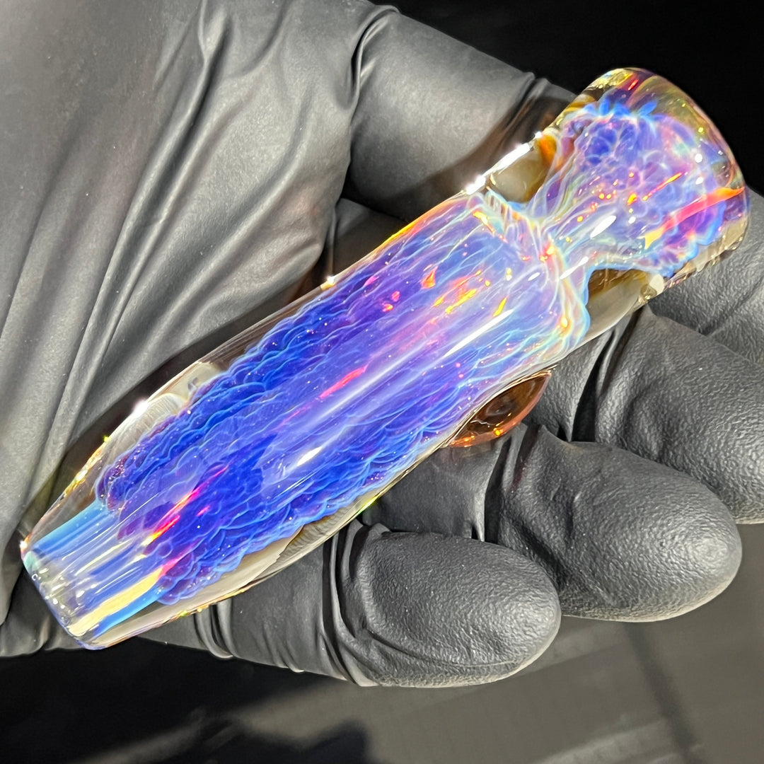 Purple Nebula Chillum Glass Pipe Tako Glass   