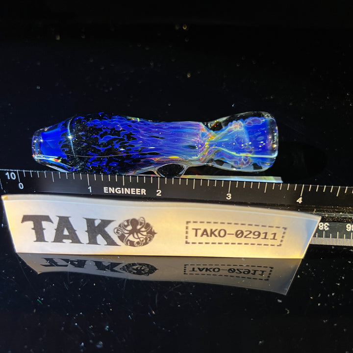 Purple Nebula Chillum Glass Pipe Tako Glass   