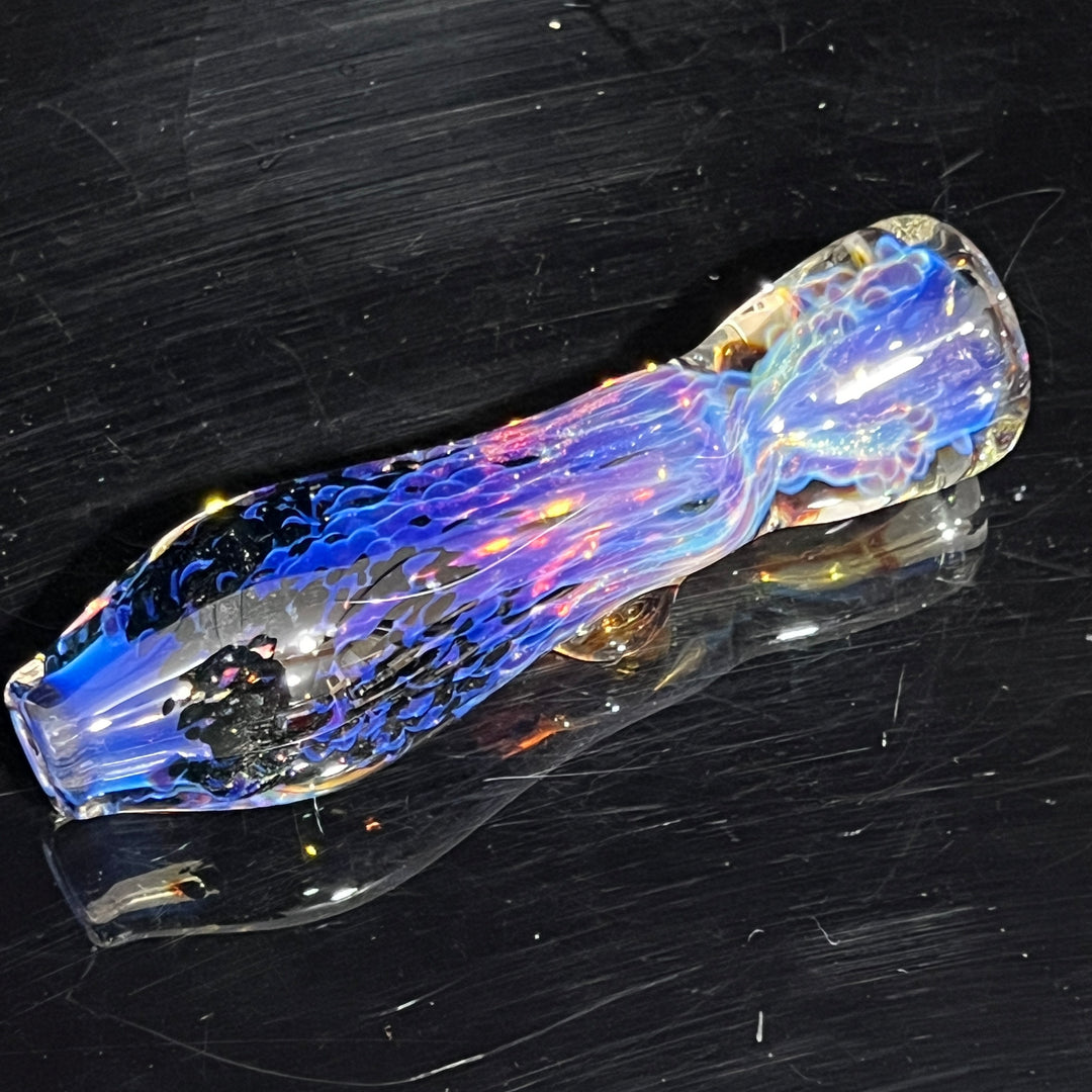 Purple Nebula Chillum Glass Pipe Tako Glass   