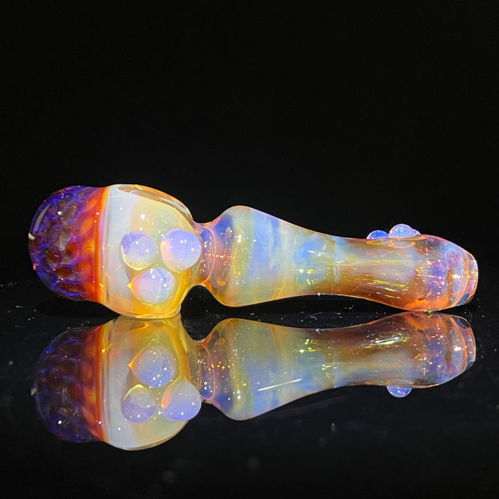 Left Handed Trypophobia Honeycomb Pipe Glass Pipe TG   