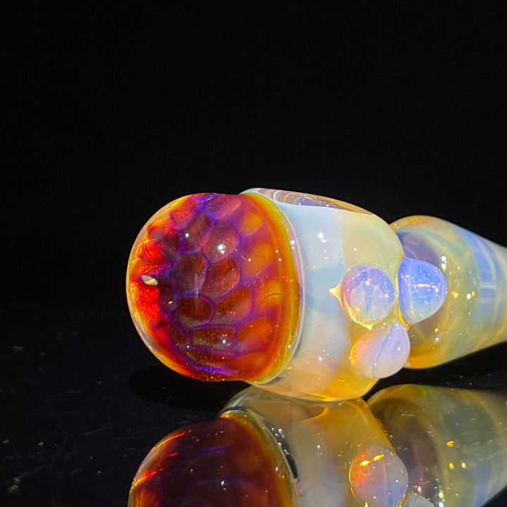 Left Handed Trypophobia Honeycomb Pipe Glass Pipe TG   