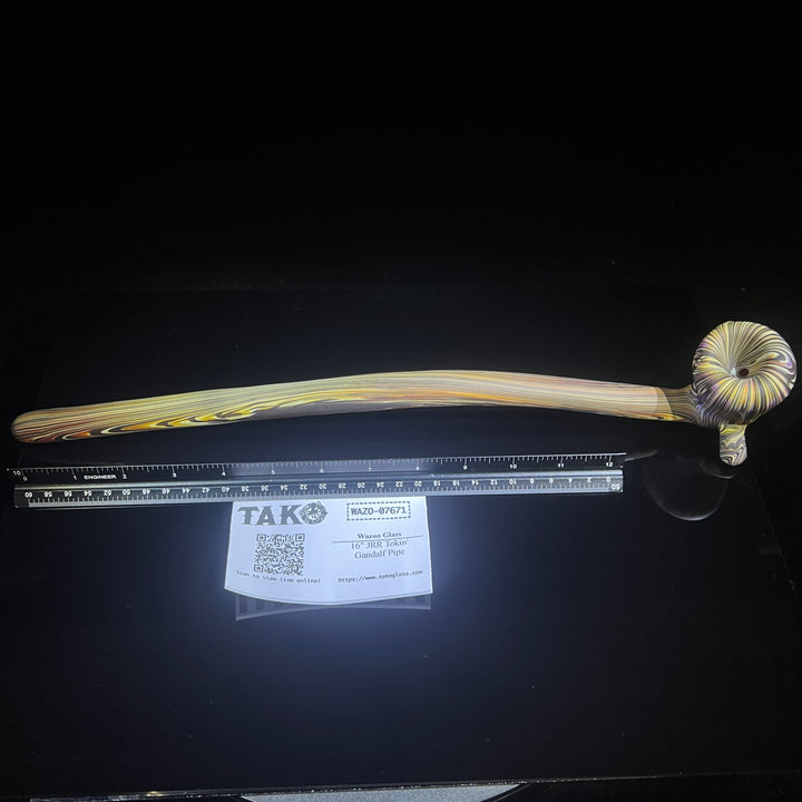 16" JRR Tokin' Gandalf Pipe Glass Pipe Wazoo Glass