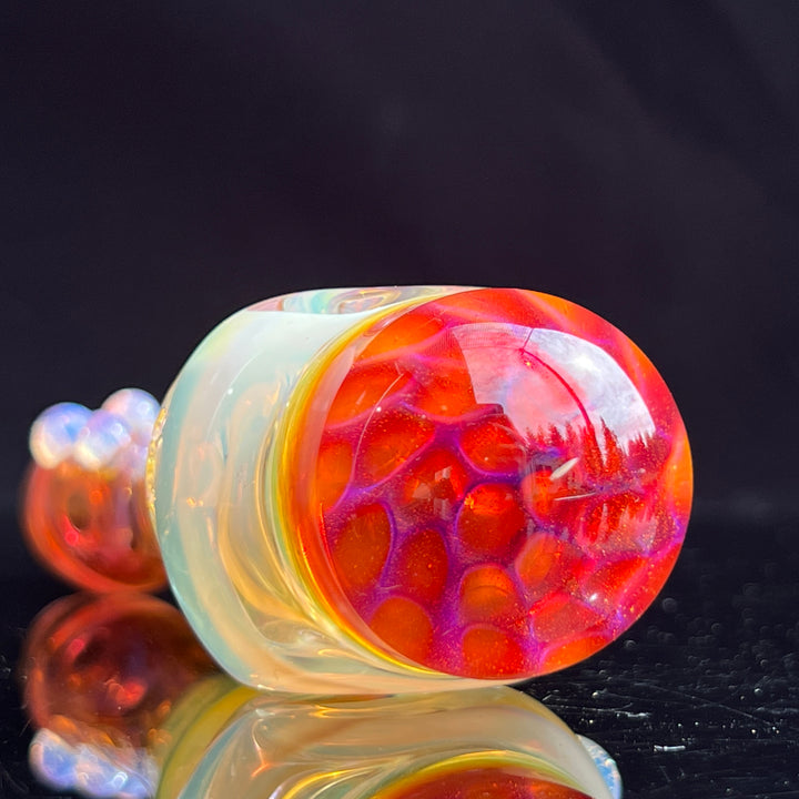 Left Handed Trypophobia Honeycomb Pipe Glass Pipe TG   