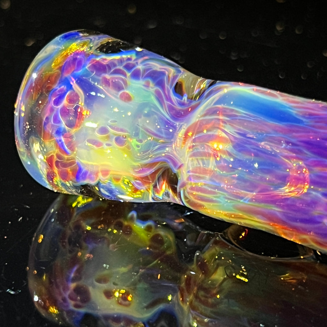 Purple Nebula Chillum Glass Pipe Tako Glass   