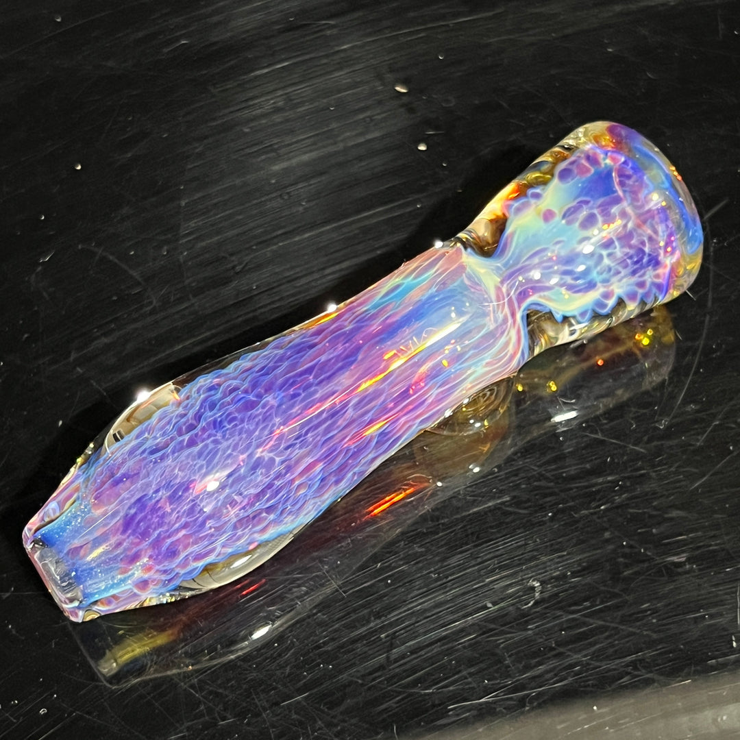 Purple Nebula Chillum Glass Pipe Tako Glass   