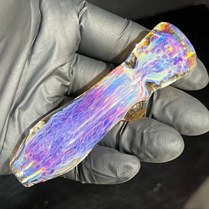 Purple Nebula Chillum Glass Pipe Tako Glass   