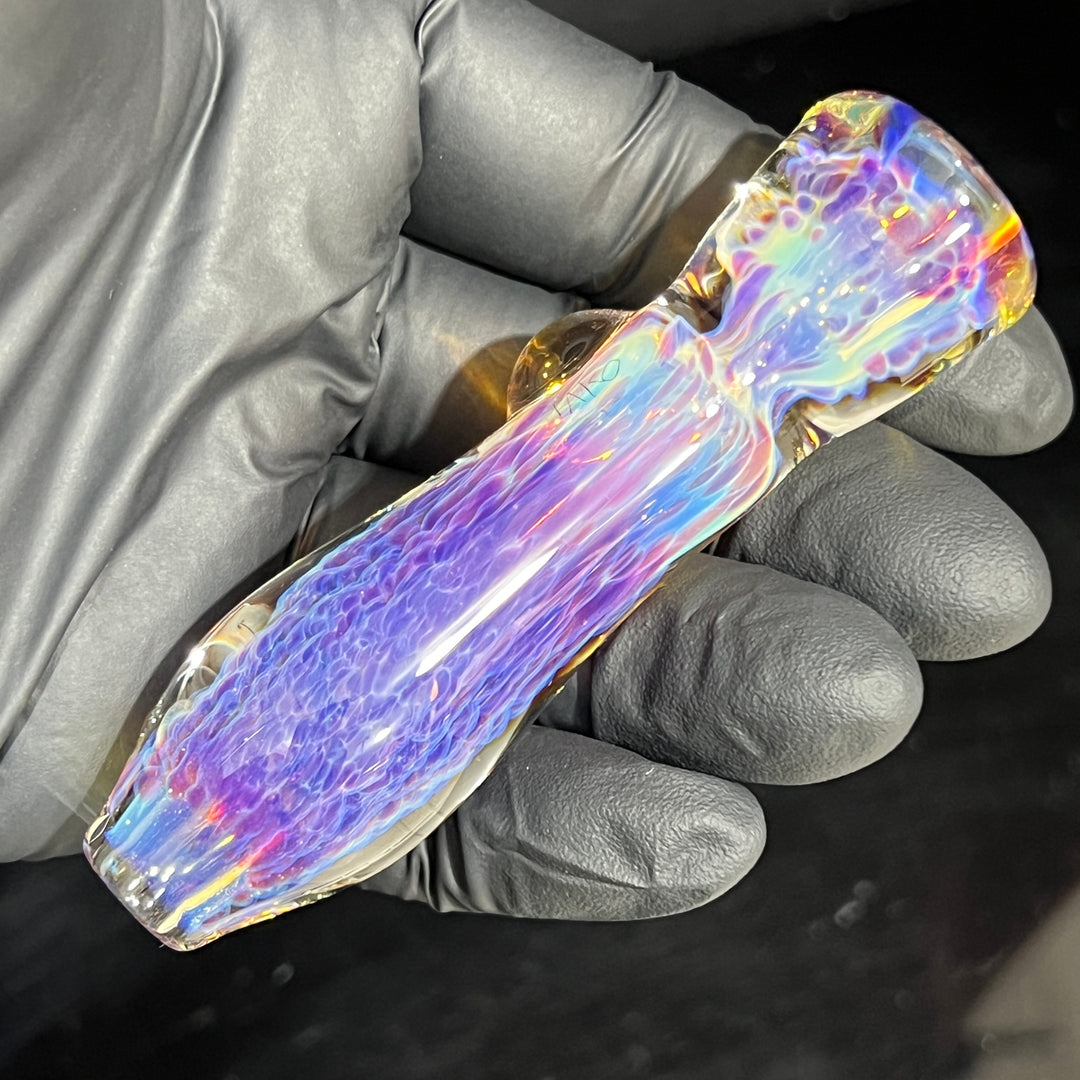 Purple Nebula Chillum Glass Pipe Tako Glass   